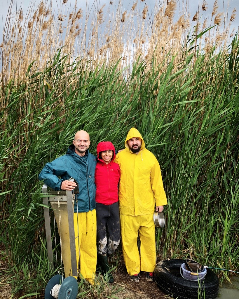 David Boukal, Derya Riha and Nur Filiz in the field